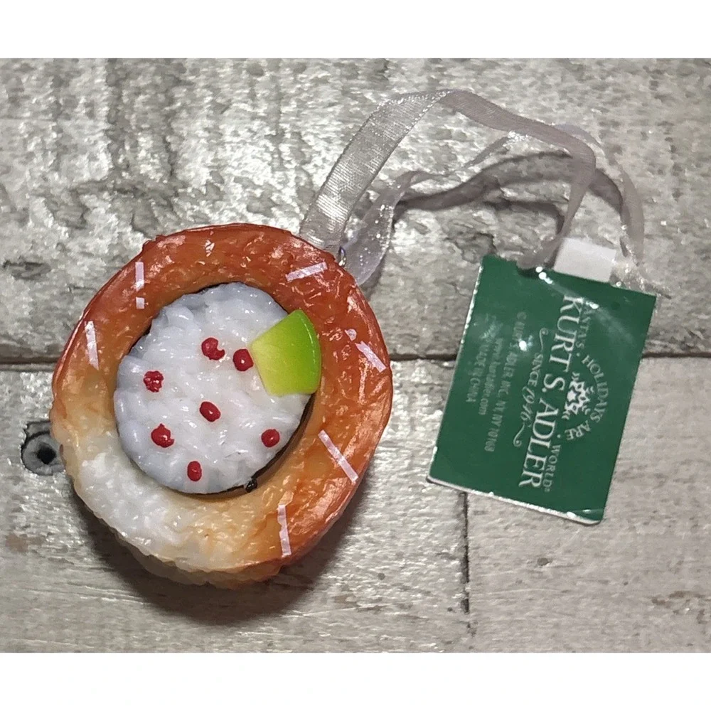 Kurt Adler Holidays‎ Are Santa's World Sushi Plastic Ornaments, Set of 3